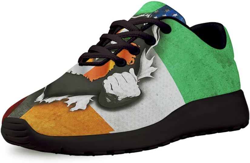 America Home with Irish Blood Shoes for Women Men Trail Running Casual Fashion Sneakers Slip-on Tennis Shoes
