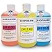 Biopharm Buffer Calibration Solution Kit 3-Pack of 500 ml Each pH 4, 7 and 10 Calibration Standards Color Coded NIST Traceable for All pH Meters