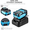 NEIKO 10881A Cordless Angle Grinder, 4 1/2-Inch Grinder with Variable Speed, 20V 4.0A Li-ion Rechargeable Battery, Powerful 8,000 rpm Brushless Motor, Grinders Power Tools, Cordless Grinder Tool