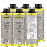BREHMA 6X Unterbodenwachs PRO schwarz 1L Unterbodenschutz Wachs Wax UBS