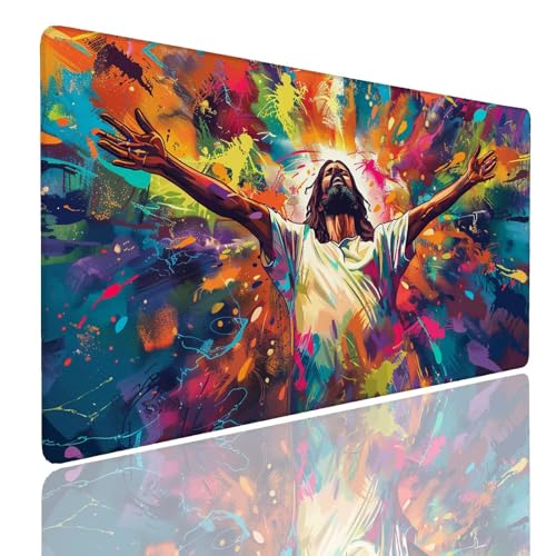 Tapis souris gamer large antidérapante sous main bureau XL