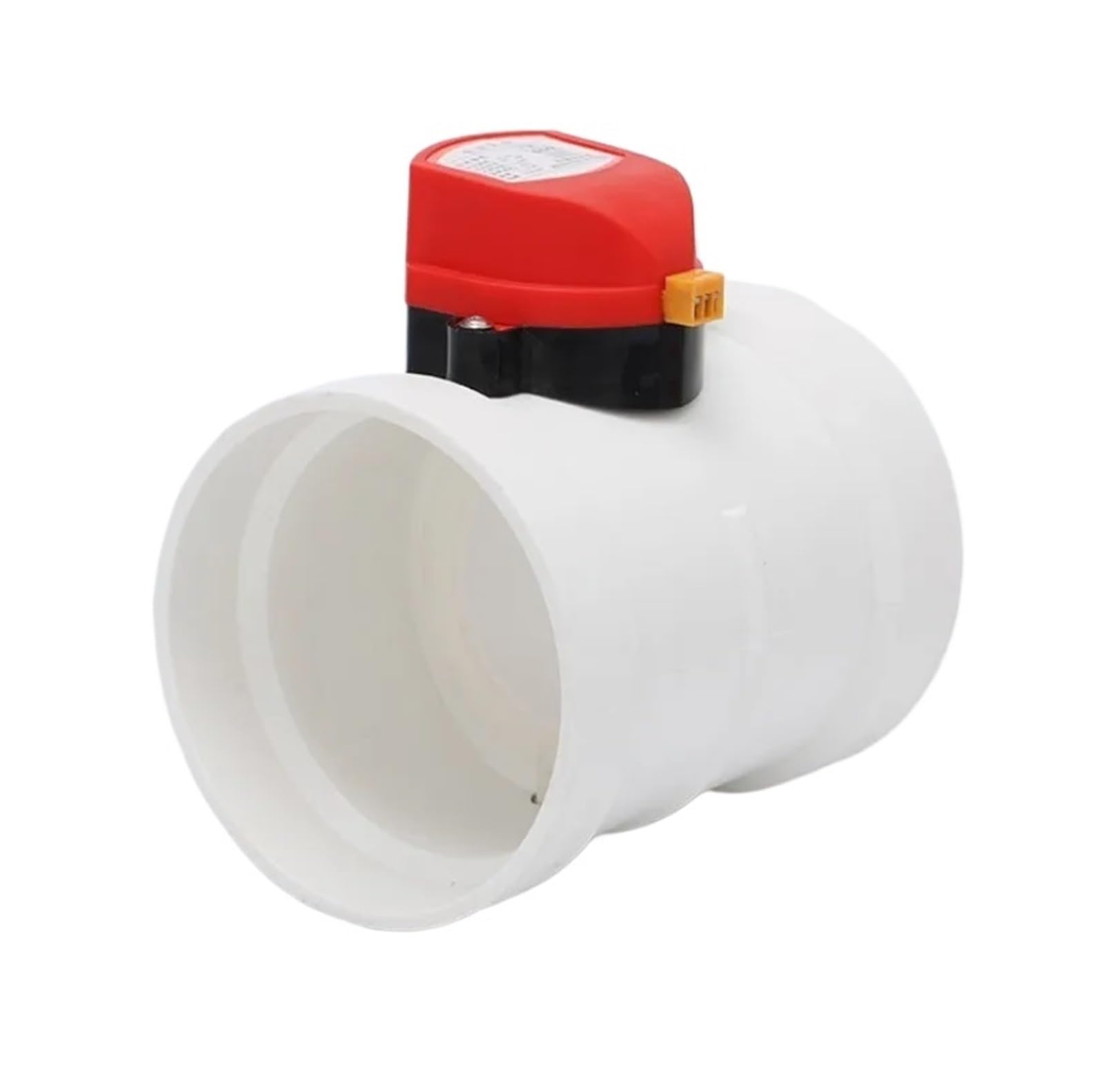 Válvula eléctrica para conducto de aire Válvula antirretorno motorizada de plástico ABS 220 V AC, para manguera redonda de 75 mm, 110 mm, 160 mm, para control del volumen de aire (75 mm, DC12 V)