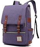 UGRACE Slim Business Laptop Backpack Elegant Casual Daypacks Outdoor Sports Rucksack College Shoulder Bag for Men Women, Tear Resistant Unique Travelling Backpack Fits up to 15.6Inch Laptop in Violet