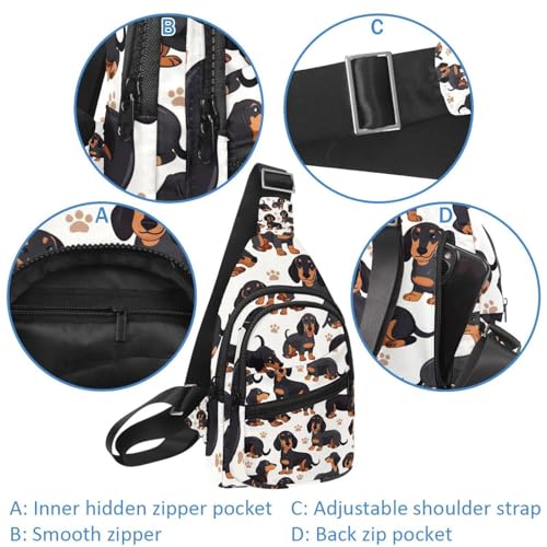 Mochila cruzada de perro salchicha para evitar la incomodidad al correr 2