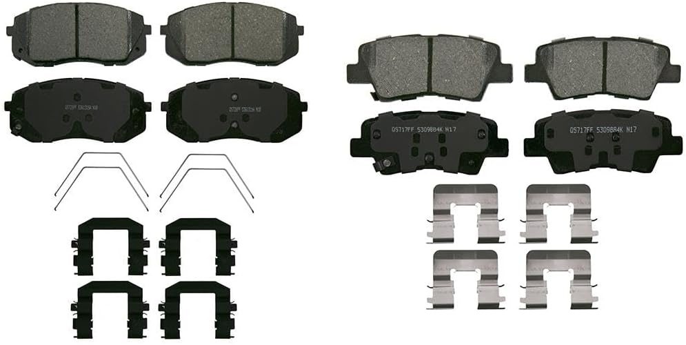APartrix Disc Brake Pad Set Front and Rear Brake Pads