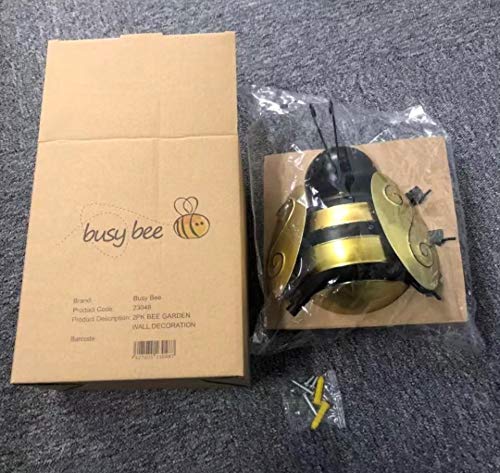 busybee2 x Large Metal Bee Garden Wall Art Ornament Garden wall art deco