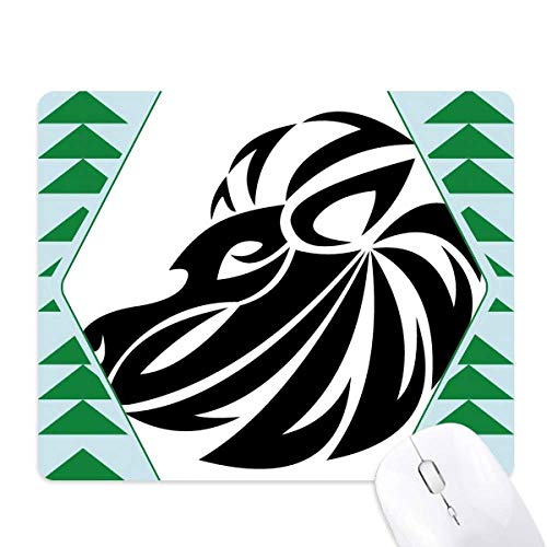 Tapis de souris caoutchouc vert pin motif constellation Leo haute précision
