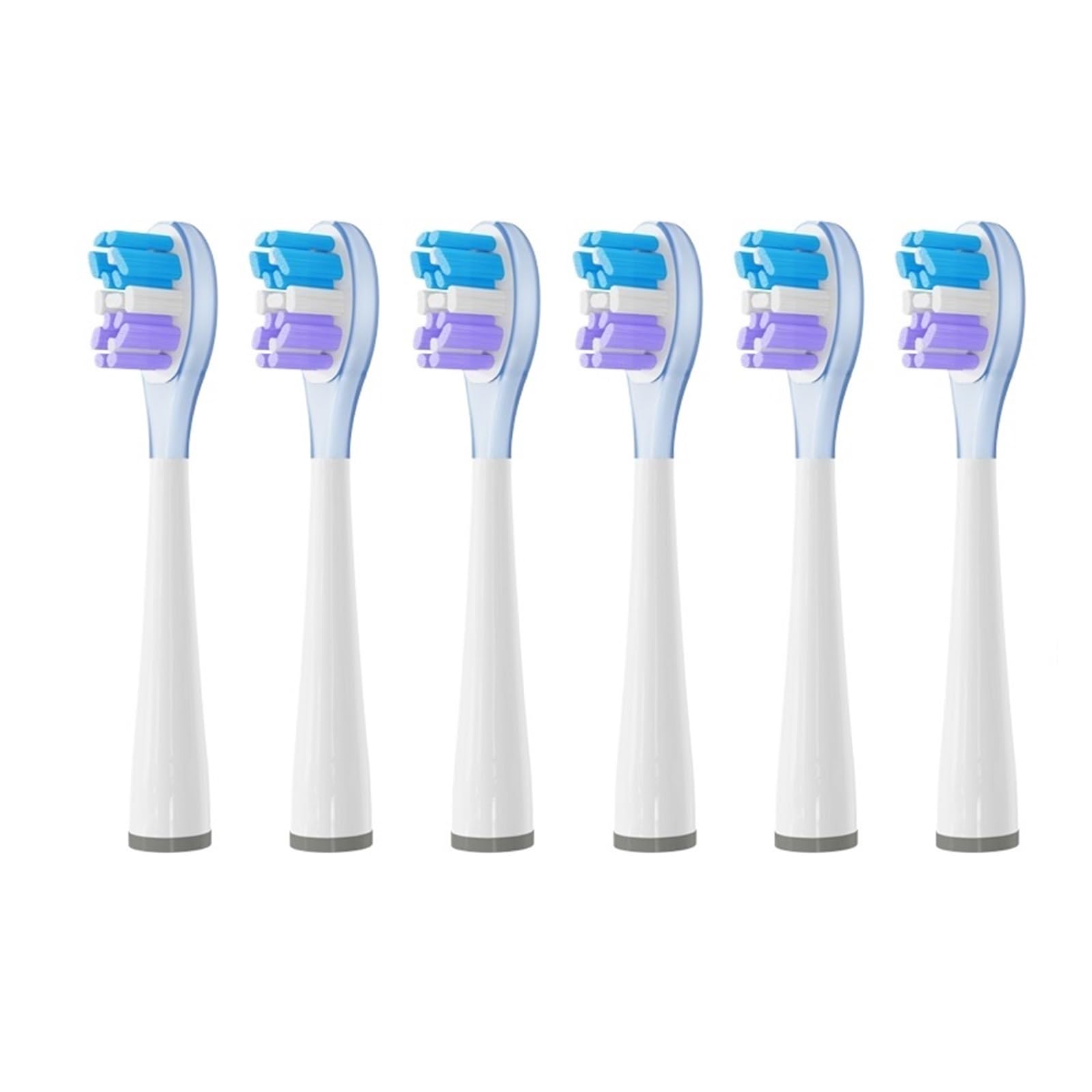 Testine, Compatibile Con USMILE, Y1S Y4 U1 U2 | Testine di ricambio, U3, serie P1 P4, plastica, 4 o 6 pezzi(6pcs BluePurple)