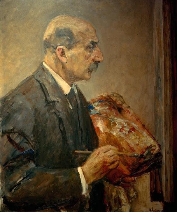 Impression d'affiches Max Liebermann portrait sur toile premium 60x90cm