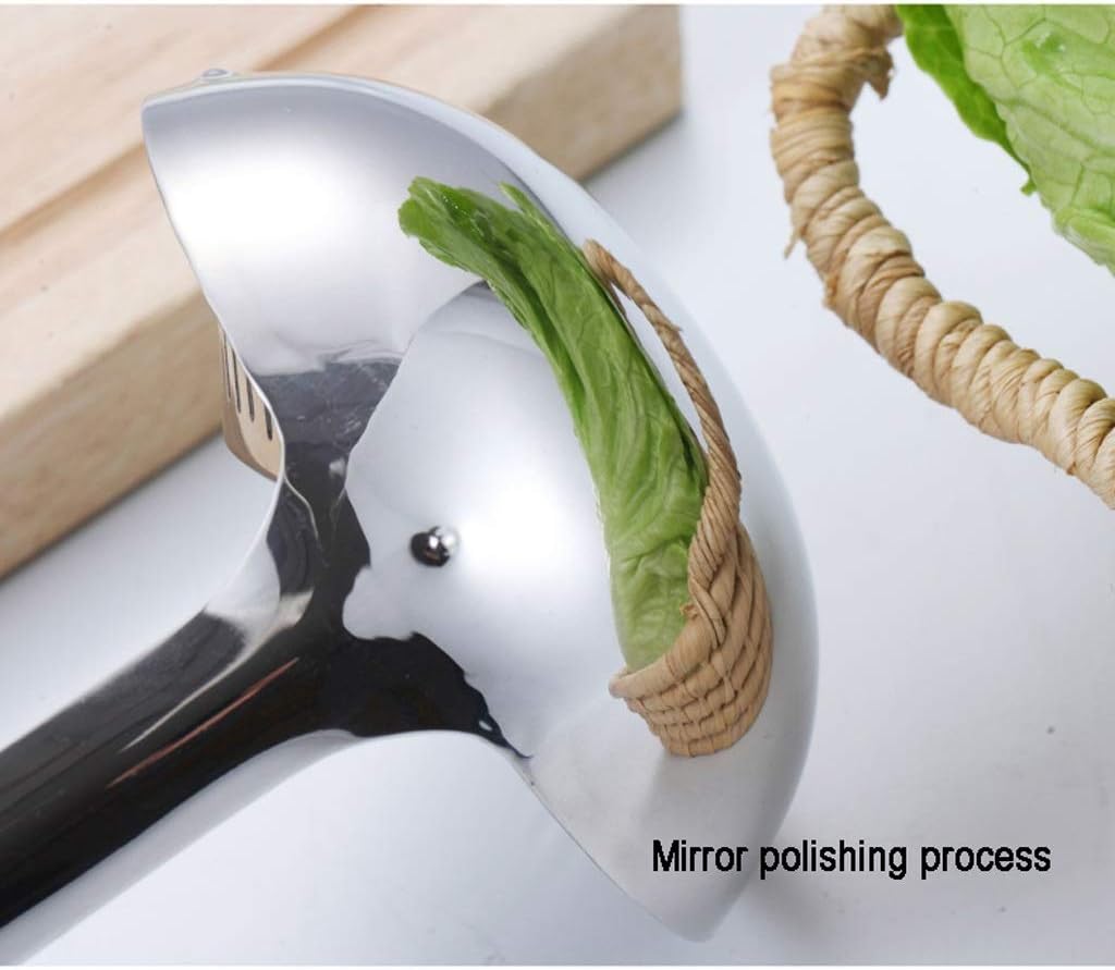 Kitchen Spoons 2 In 1 Kitchen Ladle with Filter Strainer Stainless Steel Ladle 11.8 Inches Soup Spoons