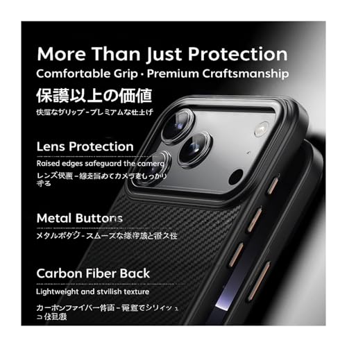 Coque iPhone 17 Pro Max antichoc mince résolvant les chutes sans bloquer MagSafe