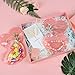 100pcs Small Bags for Small Business, 3.5x5 inch Heart-Shaped Jewelry Bags Clear Mylar Ziplock Baggies Cute Packaging Supplies for Bracelets Sample