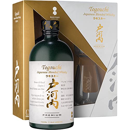 Togouchi Japanisch Blended Premium Whisky Box mit 2 Gläsern