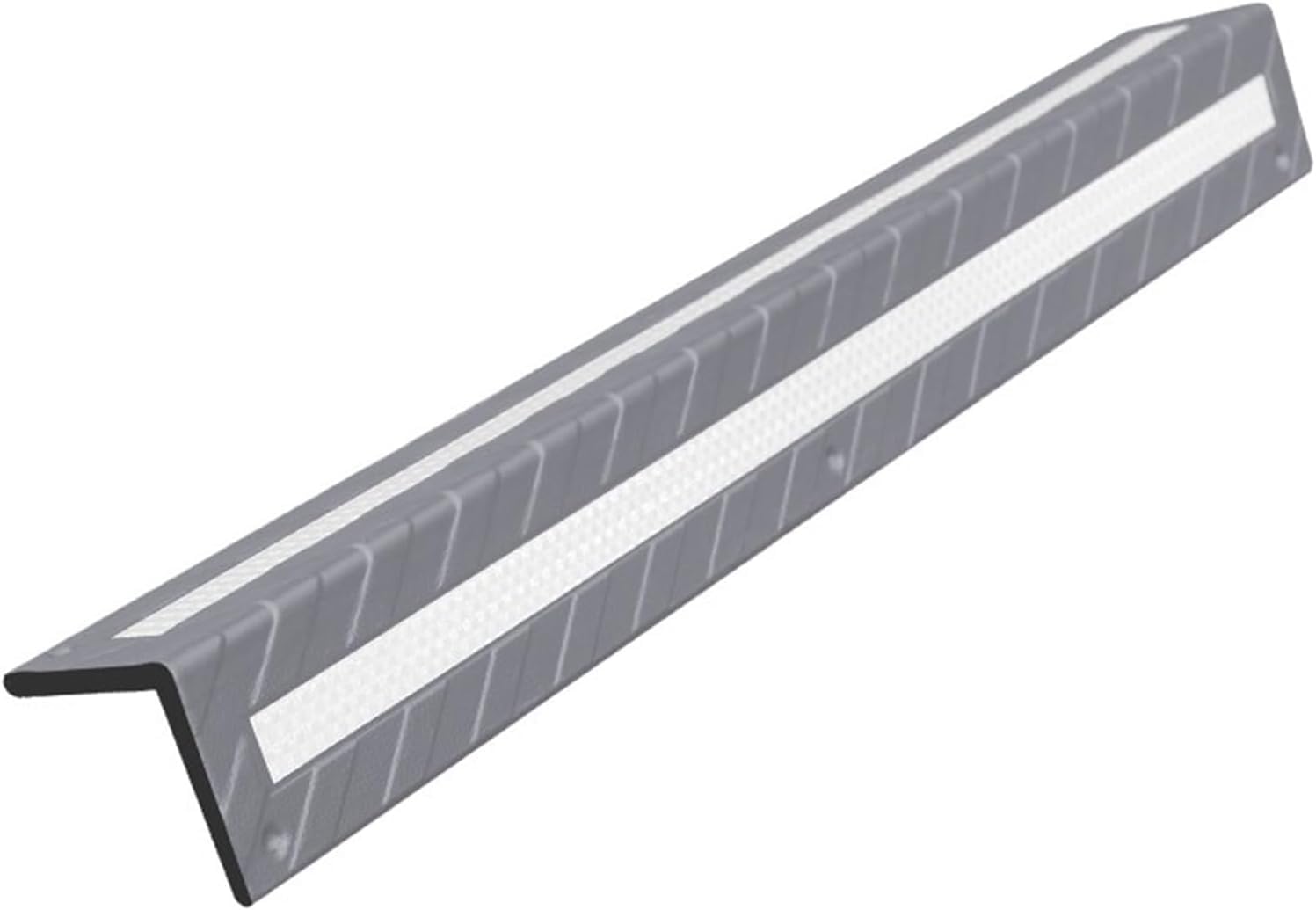 HCZKIUJY Corner Protection Bollards with Reflective Safety Stripes for Garage and Warehouse Impact Prevention (Grey 10pcs)