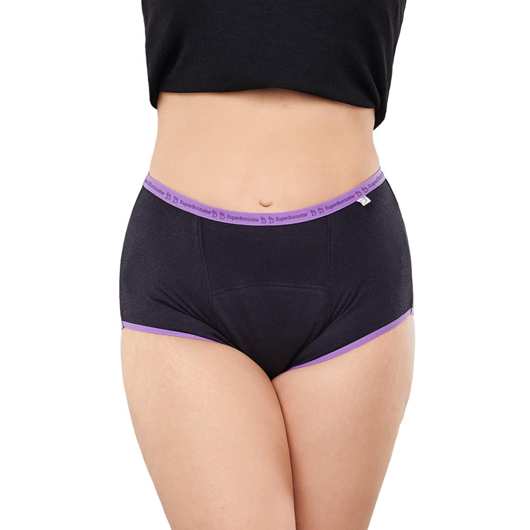 superbottoms MaxAbsorb® Period Underwear | Period Panty for Women | 8Hr Absorption | No Leaks, No Stains | High Waist, Full Coverage | Bamboo Fabric + Cotton(Black,Size:XL) (B0BJ6J8327) Amazon Price History, Amazon Price Tracker