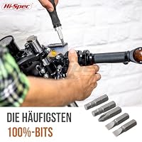 Hi-Spec Bohrer- & Bit-Set, HSS TiN-beschichtet, 1/4" Sechskant, mit Box – Ansicht 5