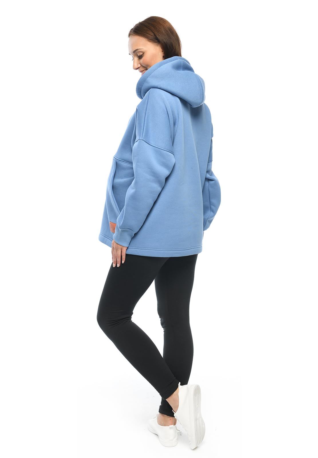 MijaCulture Moda ciążowa 2 w 1 sweter do karmienia i sweter ciążowy top do karmienia Megan M021