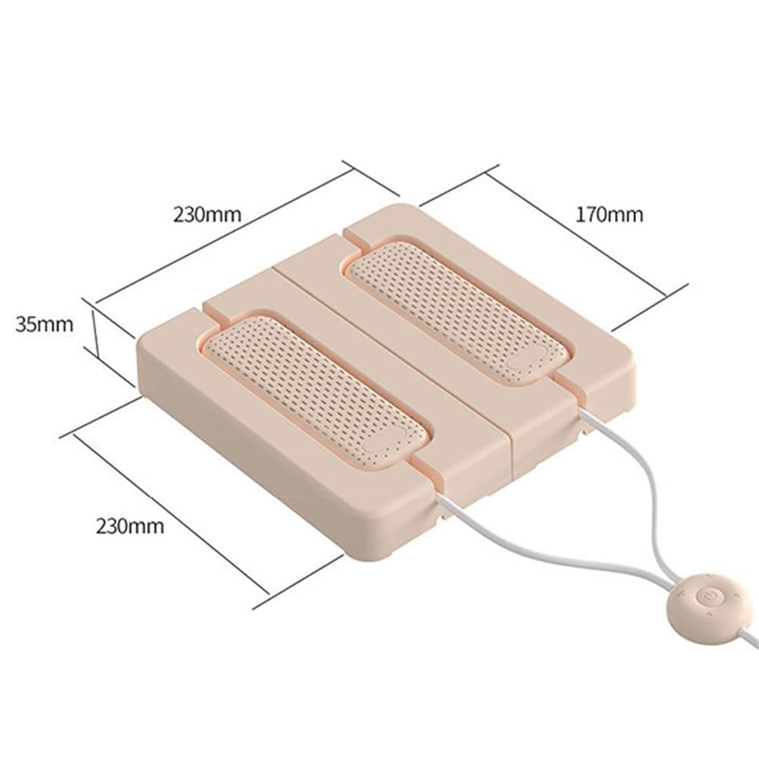Scaldascarpe pieghevole 2 in 1, scalda scarponi elettrico portatile con timer a 4 marce, design termostatico 55 ℃, asciuga scarponi for scarpe, guanti, calzini, mantiene le calzature asciutte e prive