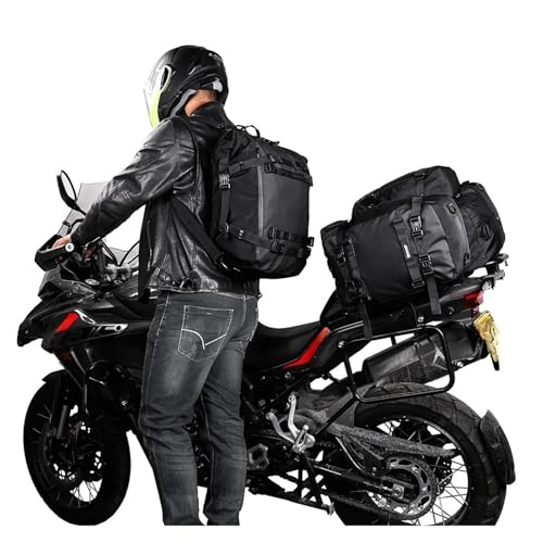 Sacoche selle moto multifonction avec sangles de transport ajustables - 5