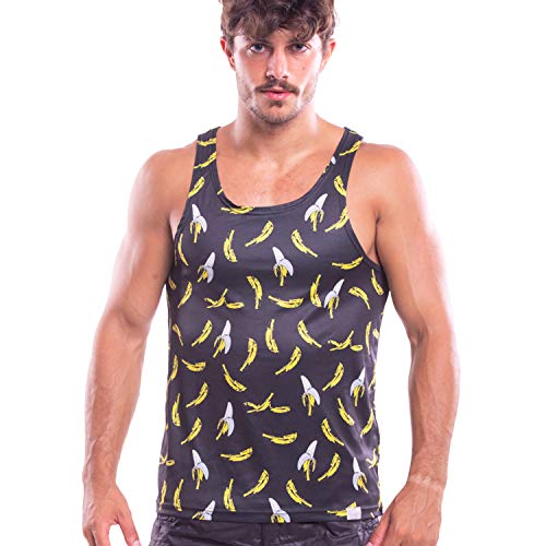 Taddlee Tank Top Tee Shirts Men Sleeveless Sports Undershirts Stringer Singlets(S) Black