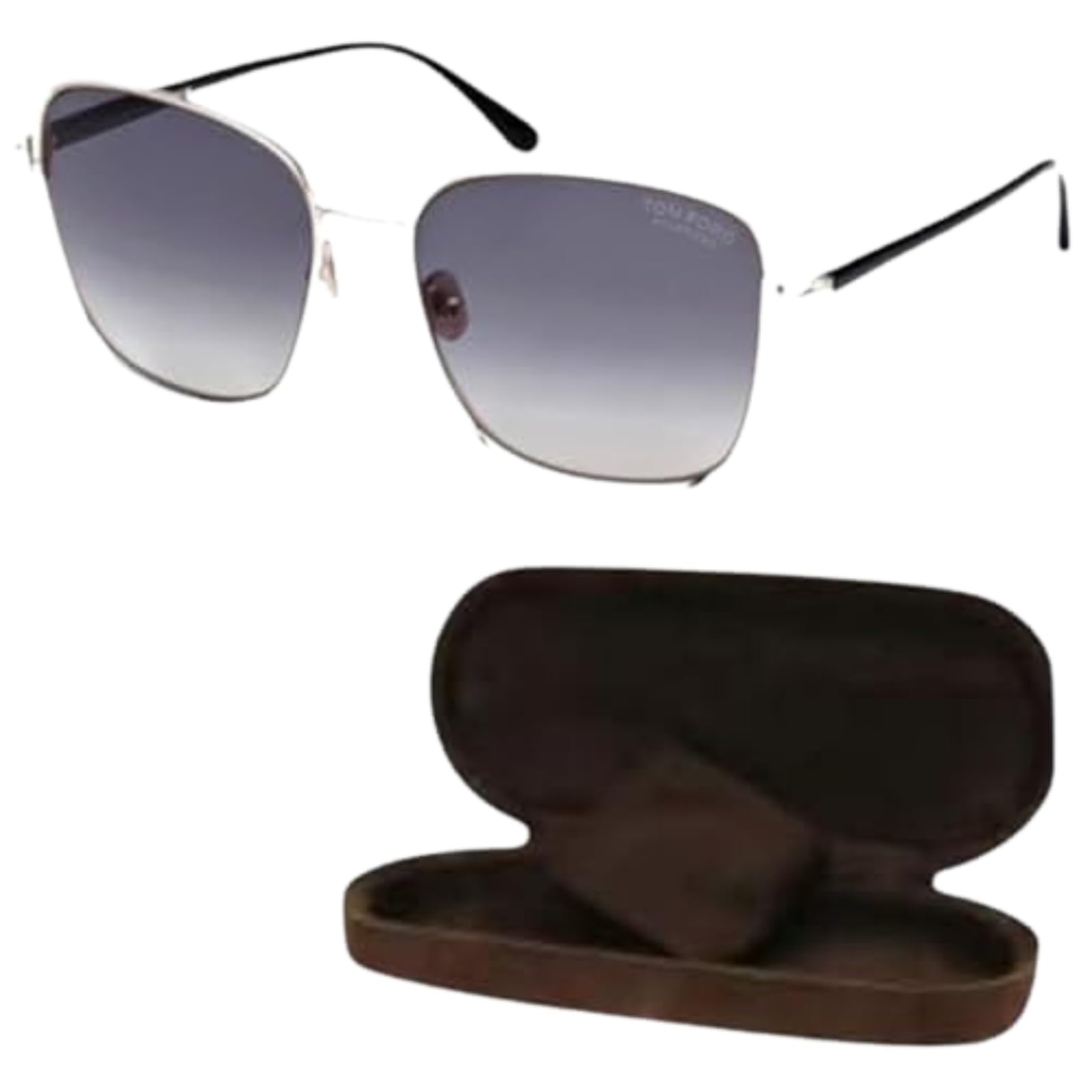 TOM FORD FT1029 FERN Square Shape Sunglasses With Luxury Eyewear Kit