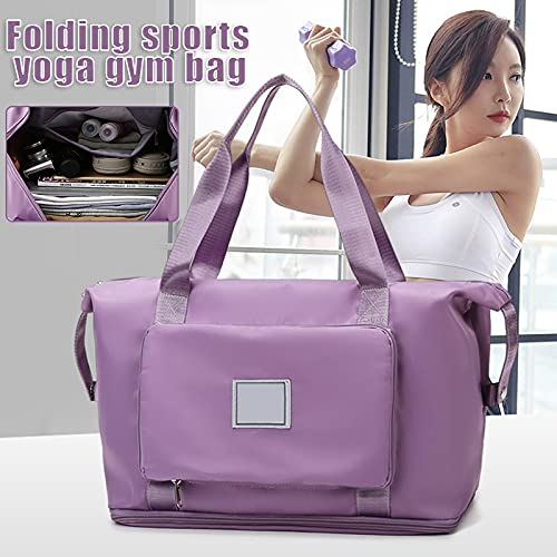 TaoHaoHuo Opvouwbare plunjezak voor reizen gym sport yoga, waterdichte draagtas draagtas met grote capaciteit… - Image 4