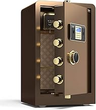 JTRHD Caja de Seguridad fácil de Instalar Office Safe Home Contraseña electrónica Anti-Robo Caja de Seguridad en la Pared por Dinero en Efectivo (Color : Marrón, Size : One Size)