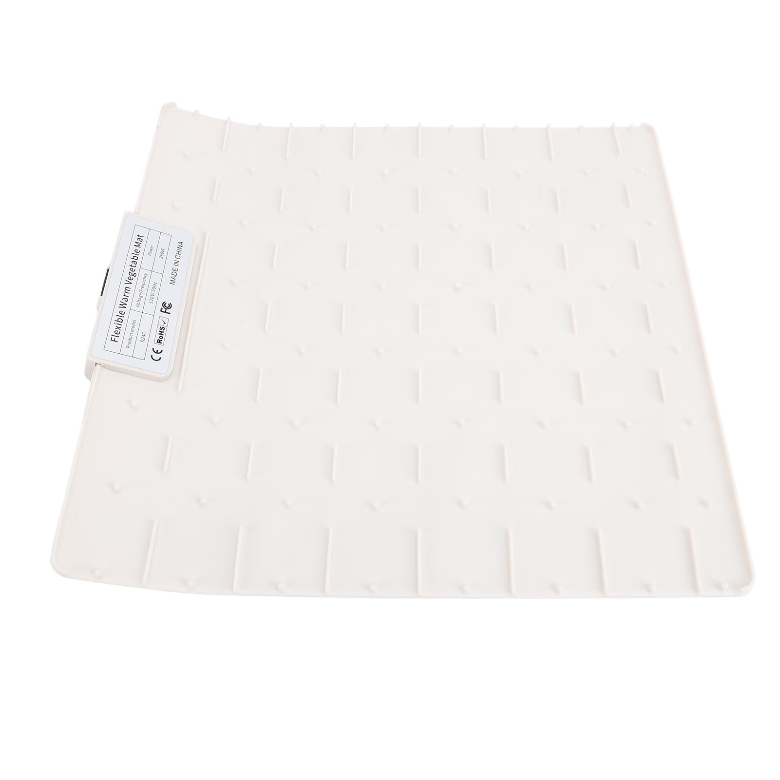 Respicefinem Bandeja calentadora eléctrica Calefacción Completa 5 configuraciones de Temperatura Temporizador 1H 2H 4H Calentador de Alimentos de Silicona para reuniones Fiestas (Blanca)