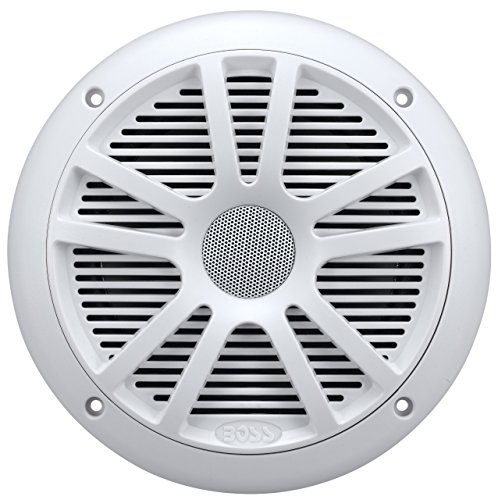BOSS Audio Systems MR6W 180 Watt Per Pair, 6.5 Inch, Full Range, 2 Way Weatherproof Marine Speakers Sold in Pairs, White