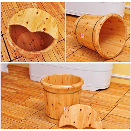 Barril de baño de pies de cedro para pedicura miniatura 5