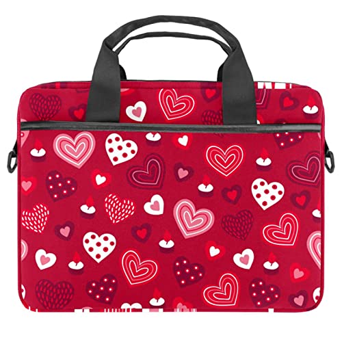 Sac ordinateur portable 14.5 pouces anti-rayure au joli motif d'amour