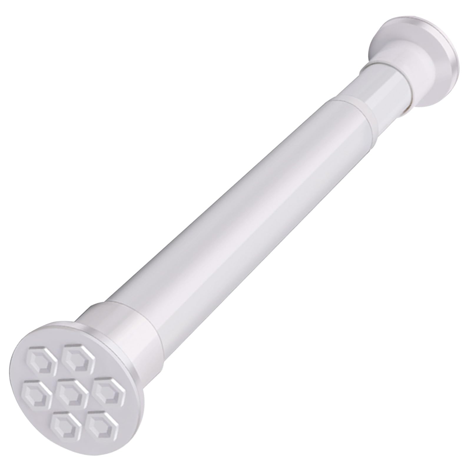 WQPMNYG Adjustable Tension Shower Curtain Rod, Rust-Resistant Metal, Extendable No-Drill Installation for Easy Bathroom Upgrade, & Stylish