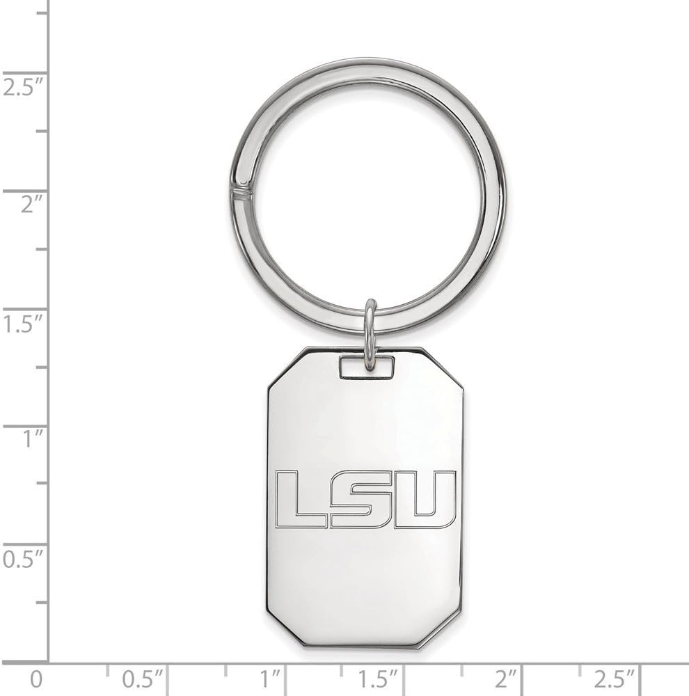 LSU Key Chain (Sterling Silver)