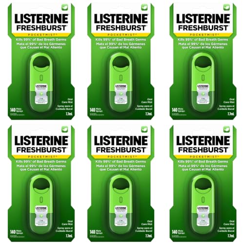 Image of Listerine Pocketmist Oral Care Mist, Freshburst, 0.26 fl. oz /7.7 mL x 6