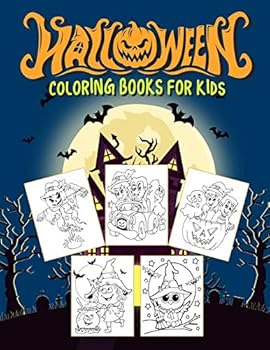 Halloween coloring books for kids: Fun Halloween Coloring book For Toddlers Boys And Girls ,Halloween Activity Gift