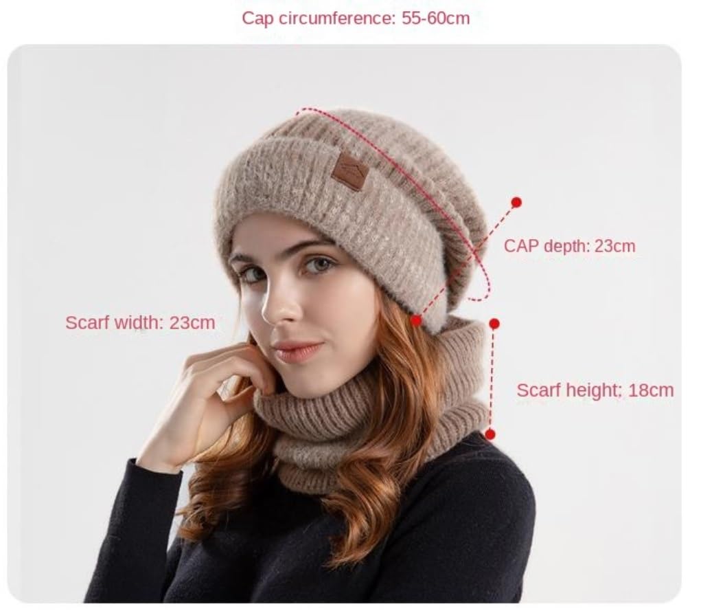 Mützen Winter Mützen Wintermütze Mit Krempe, Dicke Fleece-Strickmütze, Visier, Beanie-Mütze, Totenkopf-Skimütze, Uhrenmütze, Slouchy-Beanie-Mütze, Unisex Wintermütze (Color : A, Size : One Size)