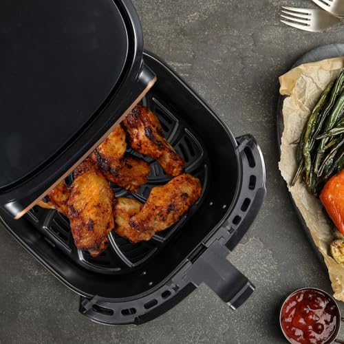 Bergner COPPERLY Freidora de aire 1800W 6.9L - 8 programas - Revestimiento Cerámico - Ajuste de temperatura 80-200°C - Temporizador hasta 30 min