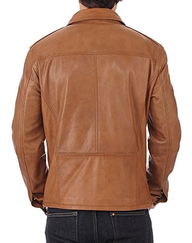 SID Men's Biker Jacket Lambskin Genuine Leather2