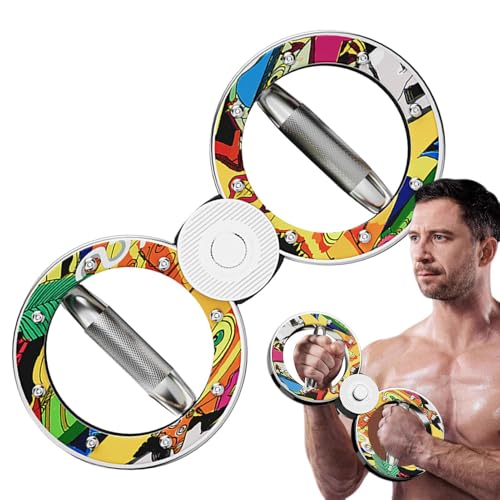 Njidher - Reforzador de brazos, aparato de musculación para puños de hombre y mujer, dispositivo de refuerzo portátil para gimnasio y gimnasio