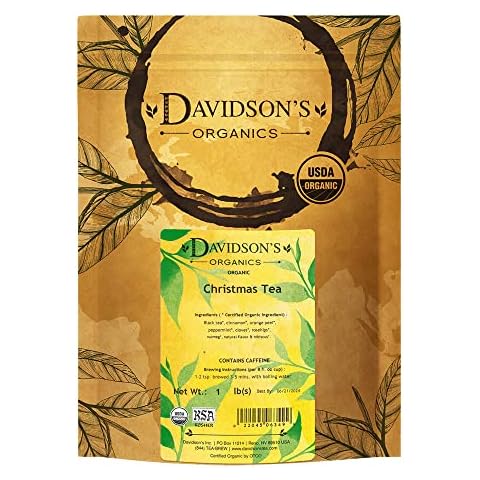 Davidson's Organics, Christmas Tea, Loose Leaf Tea, 16-Ounce Bag Cover
