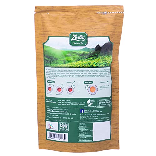 Zesta Ceylon Black Tea Bopf Pure Ceylon Tea 200 Grams Pack Directly From Srilanka #TOP1