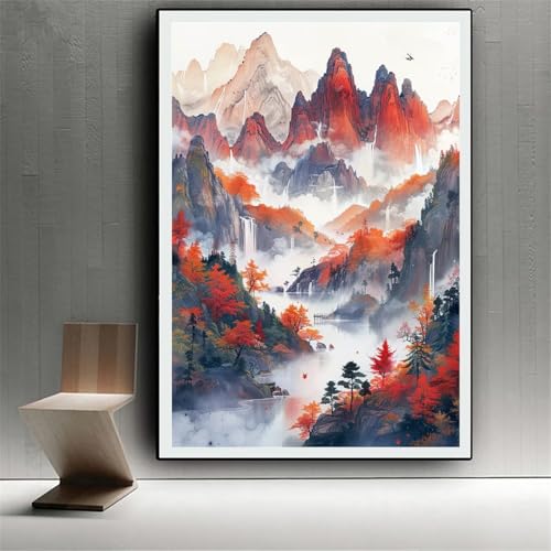 Kits de broderie diamant complets 5D paysage 70x90cm et strass point de croix loisirs creatifs