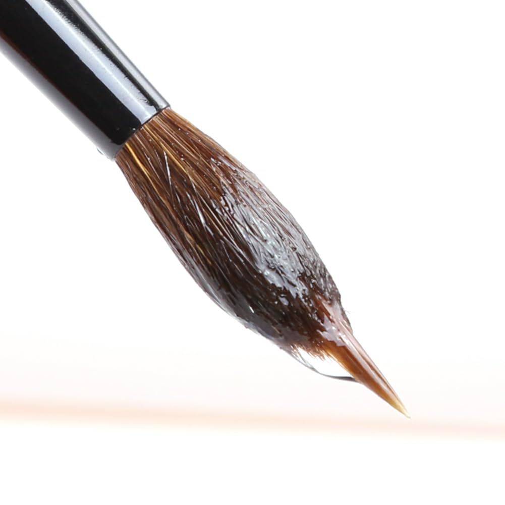 6-teiliges verlängertes Nadelspitzen-Pinsel-Set, zweilagige Liner, Aquarellpinsel, Zobel-Künstlerpinsel für Kunst-Details, Blätter, Blumenzeichnungen