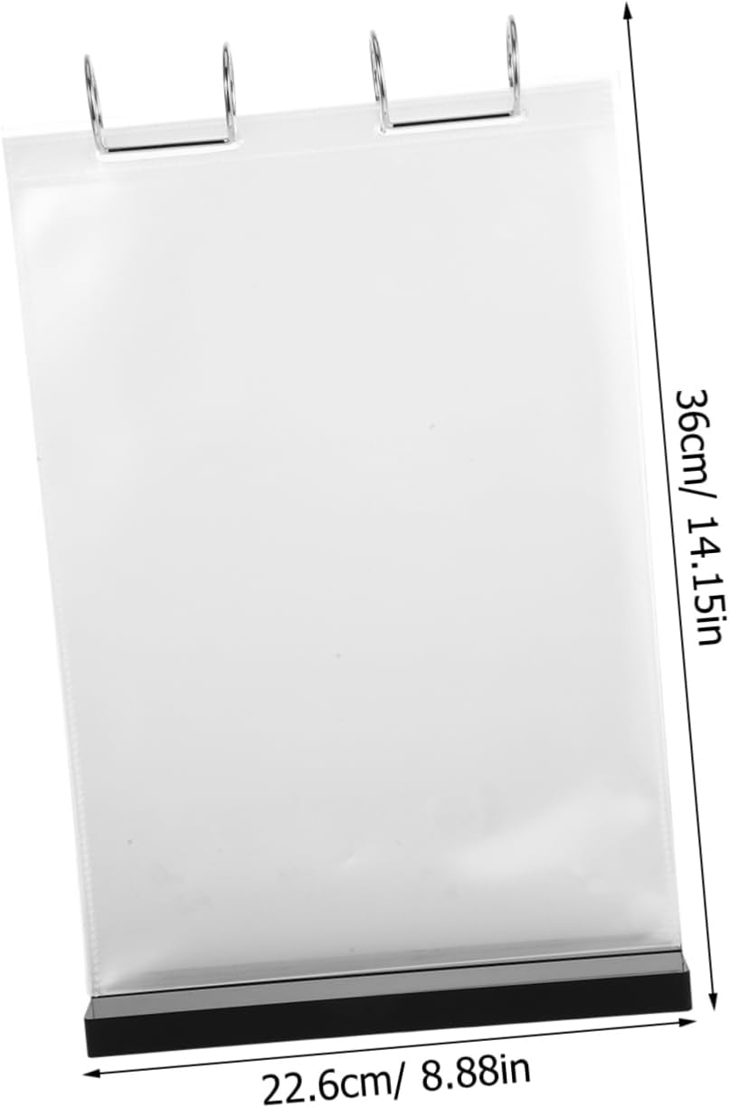 Acrylic Menu Display Stand Double-sided Restaurant Sign Tabletop Sign Holder