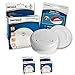 Produktbild 2X Nemaxx WL2 Funkrauchmelder Rauchmelder Brandmelder Set Funk koppelbar vernetzt - nach EN 14604 + 2X Nemaxx NX1 Quickfix Befestigungspad