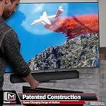 MantelMount MM540 Above Fireplace Pull Down TV Mount - with Patented Heat-Sensor Handles, soundbar Attachment, paintable Covers, auto-straightening, Adjustable Stops, Wire tabs, Swivel & tilt