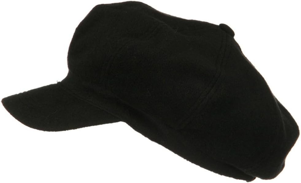 Big Size Classic Wool Newsboy Cap - Charcoal OSFM