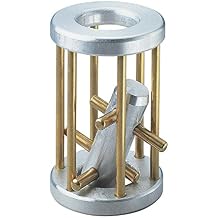 Bits and Pieces Metal Brain Teaser Puzzle - Torpedo Disentanglement Puzzle, 3D Assembly Puzzles for Adults