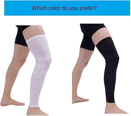 Miniatura 4 de ATURQBRIS Leg Sleeves Compression Long Sleeve Calf and Shin Supports for Basketball Football Cycling