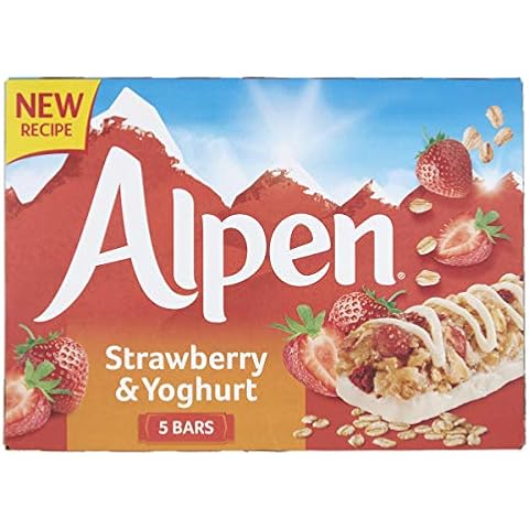 Alpen Strawberry and Yoghurt Cereal Bar, 5 x 29g Cover